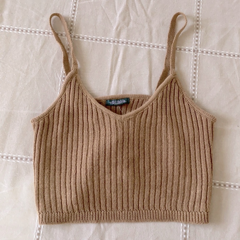 Cropped sweater tank NWT